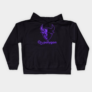Polygon Matic coin Crypto coin Cryptocurrency Kids Hoodie